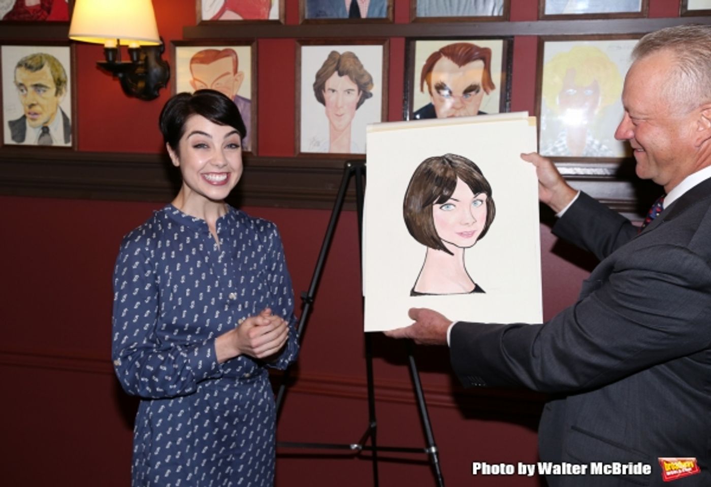 Photo Coverage: AN AMERICAN IN PARIS' Tony-Nominated Leads Get Sardi's Caricatures! Image