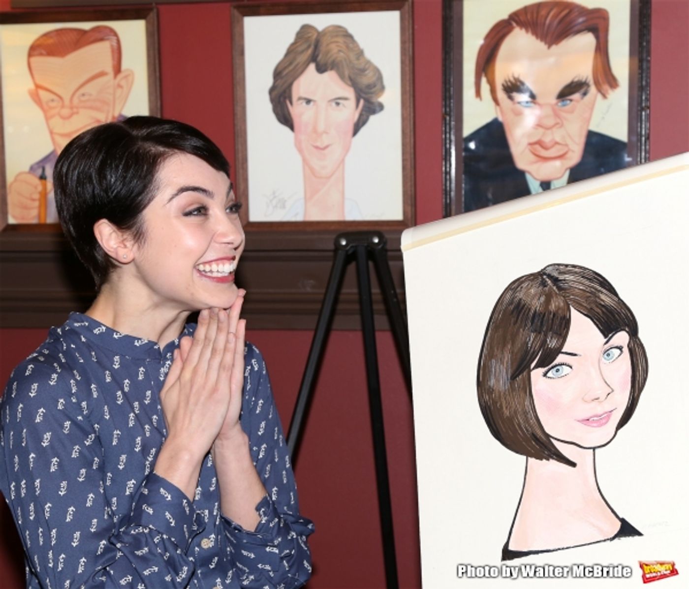 Photo Coverage: AN AMERICAN IN PARIS' Tony-Nominated Leads Get Sardi's Caricatures! Image
