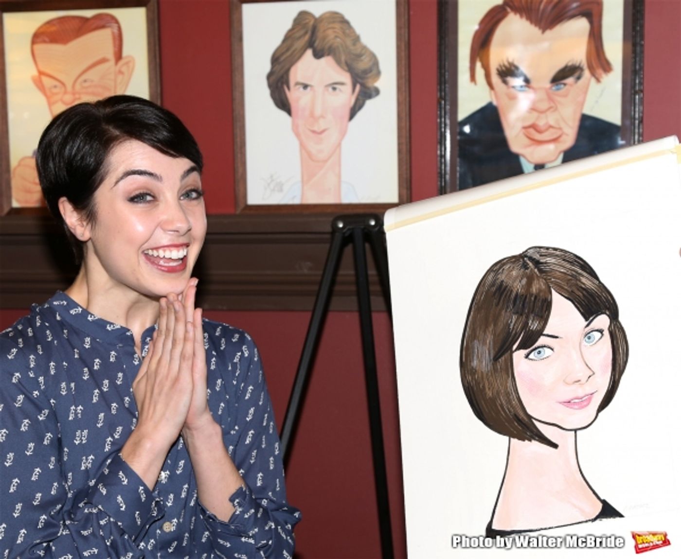 Photo Coverage: AN AMERICAN IN PARIS' Tony-Nominated Leads Get Sardi's Caricatures! Image