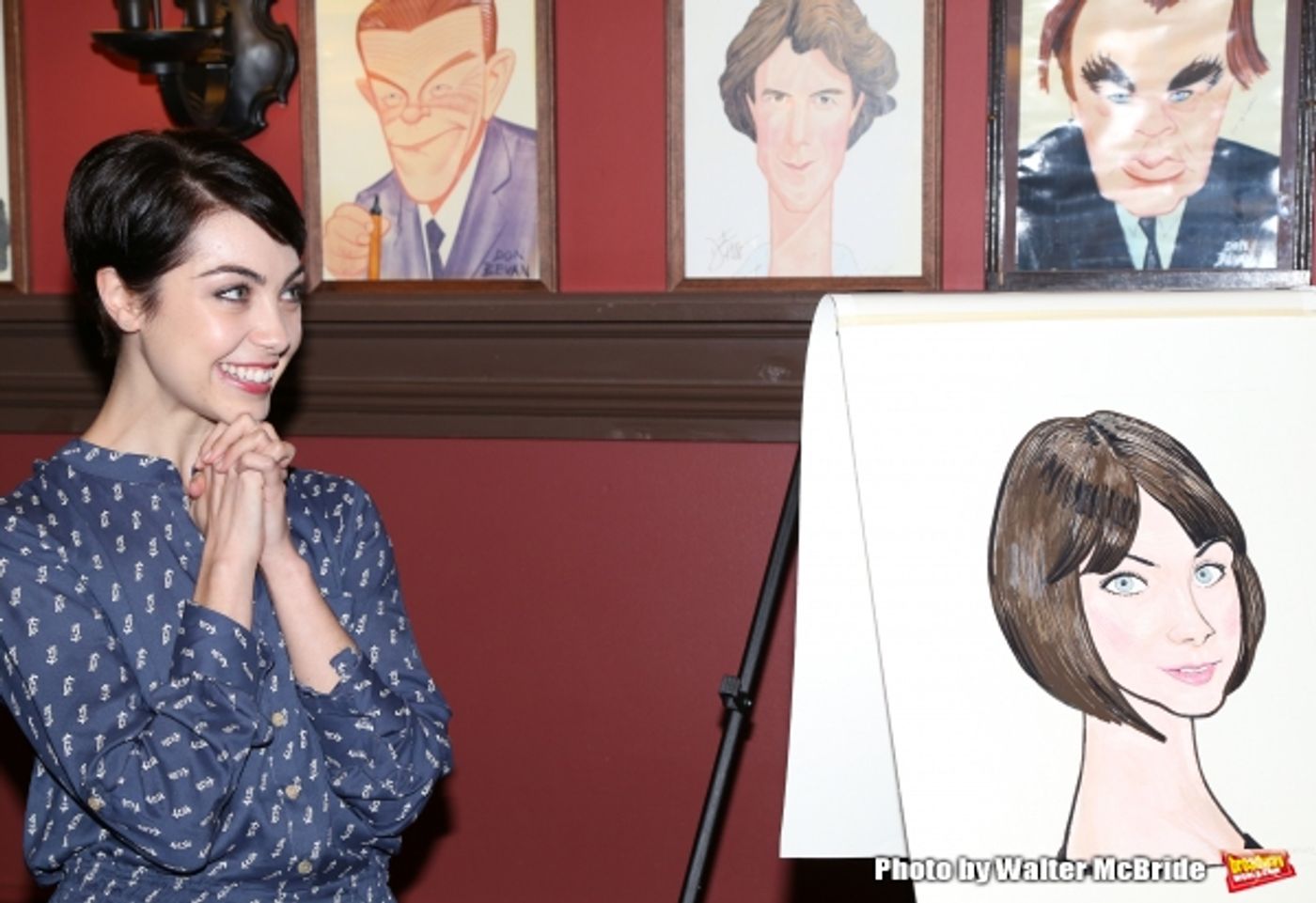 Photo Coverage: AN AMERICAN IN PARIS' Tony-Nominated Leads Get Sardi's Caricatures! Image