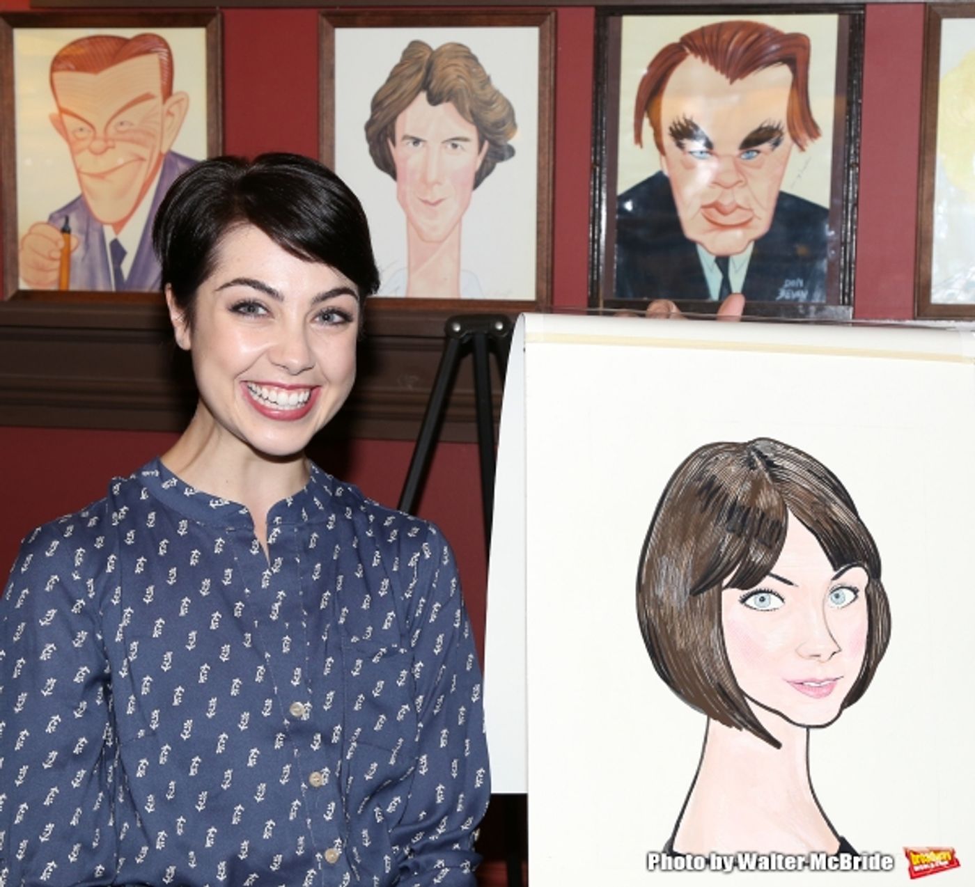 Photo Coverage: AN AMERICAN IN PARIS' Tony-Nominated Leads Get Sardi's Caricatures! Image