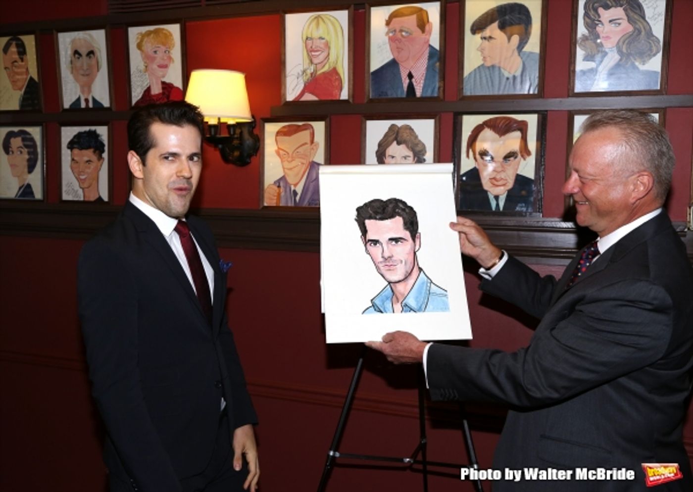 Photo Coverage: AN AMERICAN IN PARIS' Tony-Nominated Leads Get Sardi's Caricatures! Image