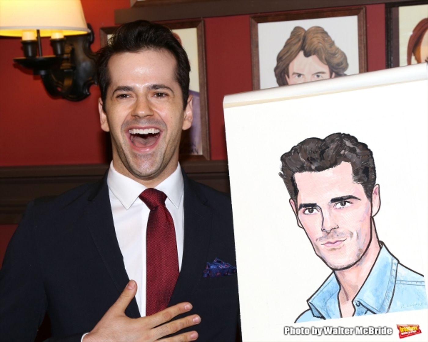 Photo Coverage: AN AMERICAN IN PARIS' Tony-Nominated Leads Get Sardi's Caricatures! Image