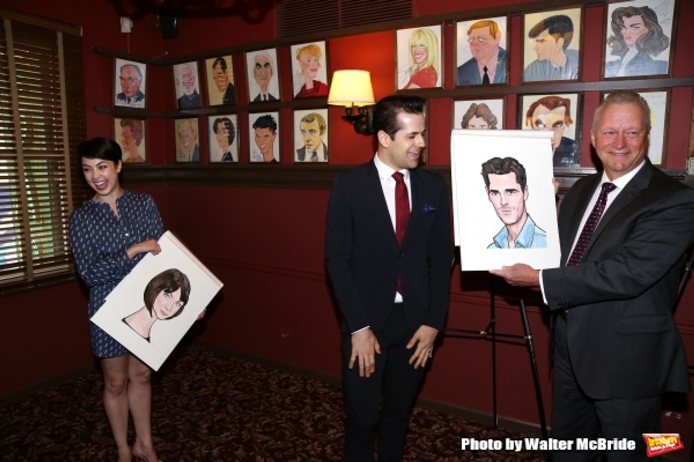 Photo Coverage: AN AMERICAN IN PARIS' Tony-Nominated Leads Get Sardi's Caricatures! Image