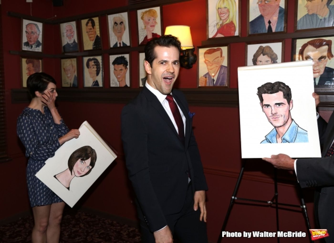 Photo Coverage: AN AMERICAN IN PARIS' Tony-Nominated Leads Get Sardi's Caricatures! Image