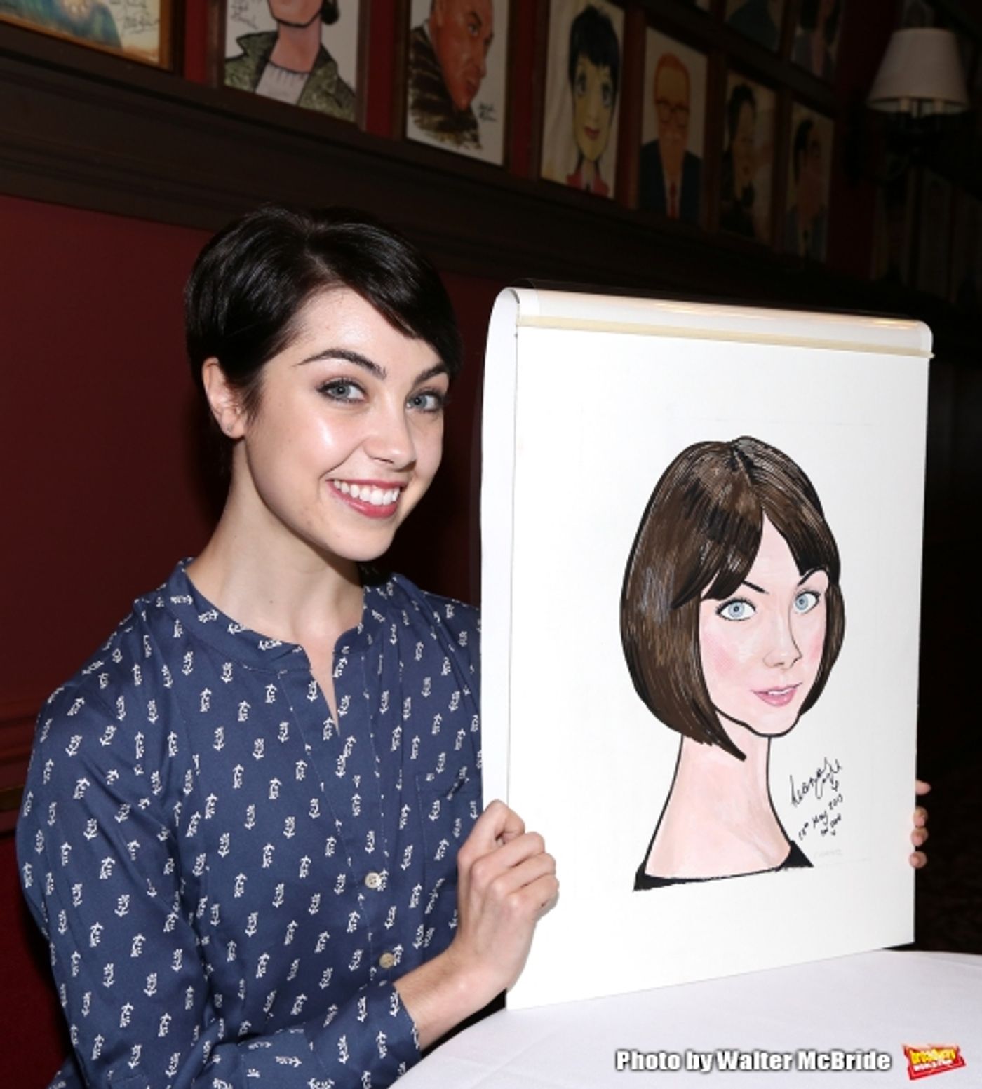 Photo Coverage: AN AMERICAN IN PARIS' Tony-Nominated Leads Get Sardi's Caricatures! Image