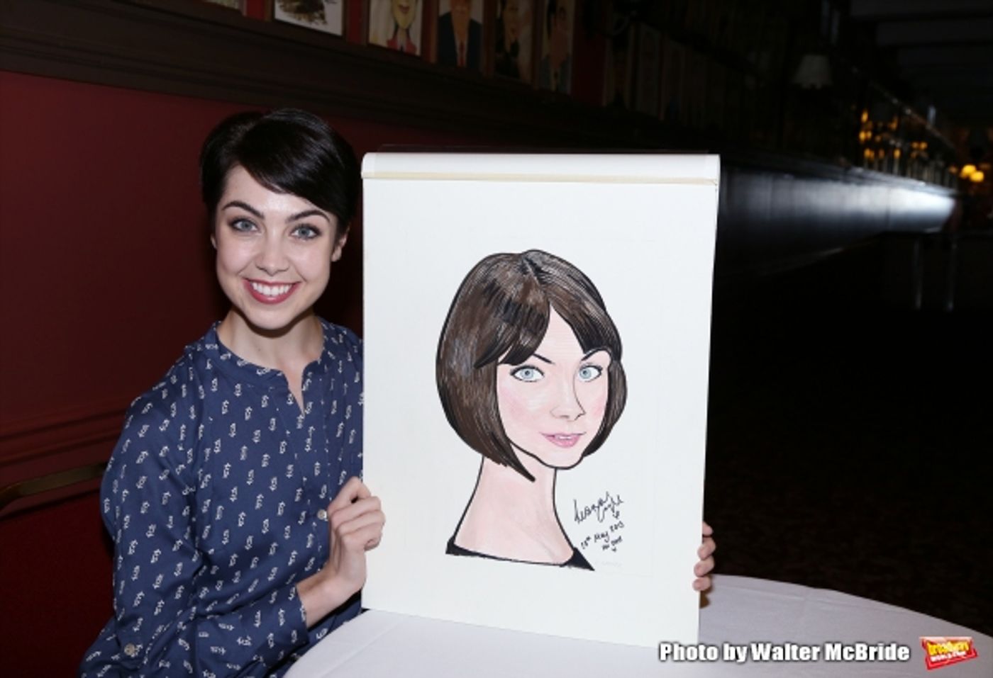 Photo Coverage: AN AMERICAN IN PARIS' Tony-Nominated Leads Get Sardi's Caricatures! Image