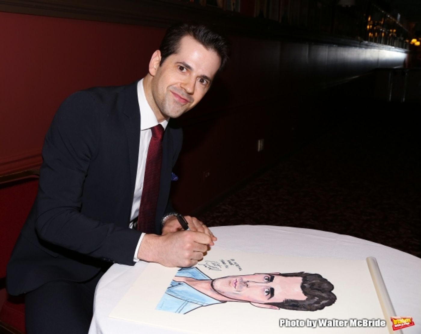 Photo Coverage: AN AMERICAN IN PARIS' Tony-Nominated Leads Get Sardi's Caricatures! Image