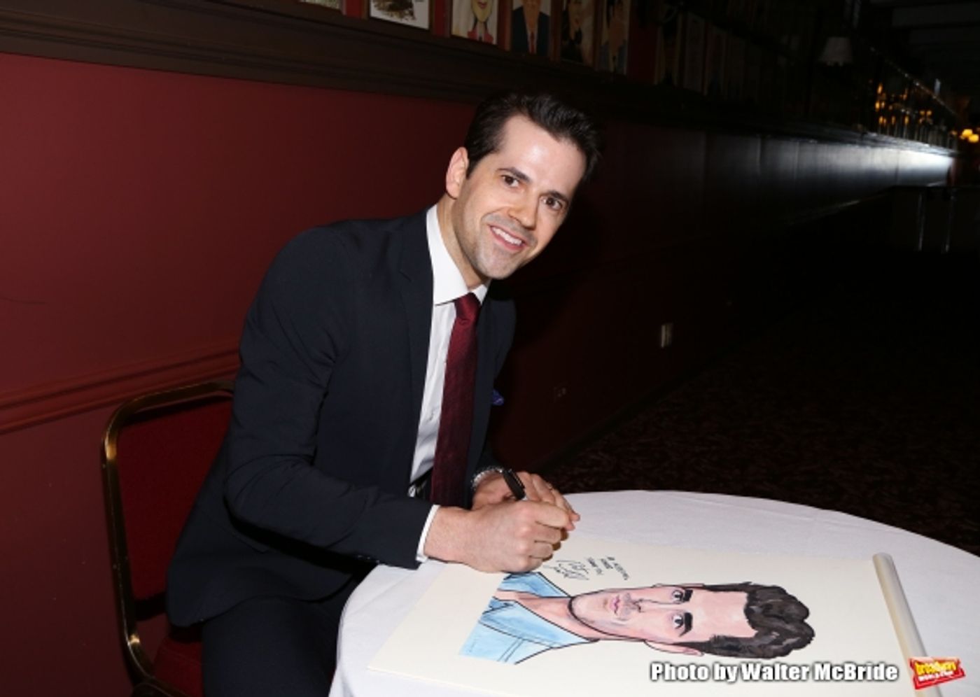 Photo Coverage: AN AMERICAN IN PARIS' Tony-Nominated Leads Get Sardi's Caricatures! Image