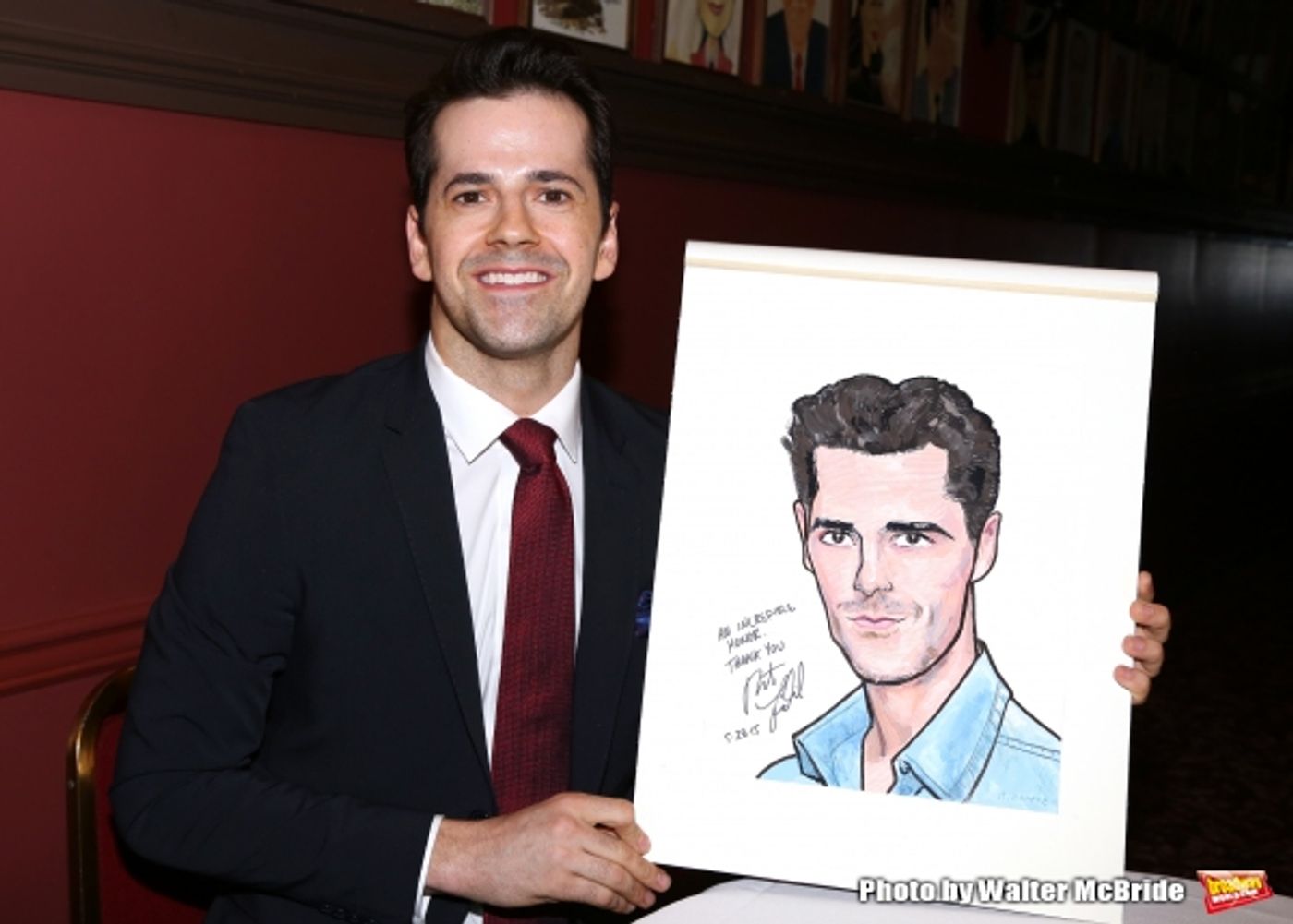 Photo Coverage: AN AMERICAN IN PARIS' Tony-Nominated Leads Get Sardi's Caricatures! Image