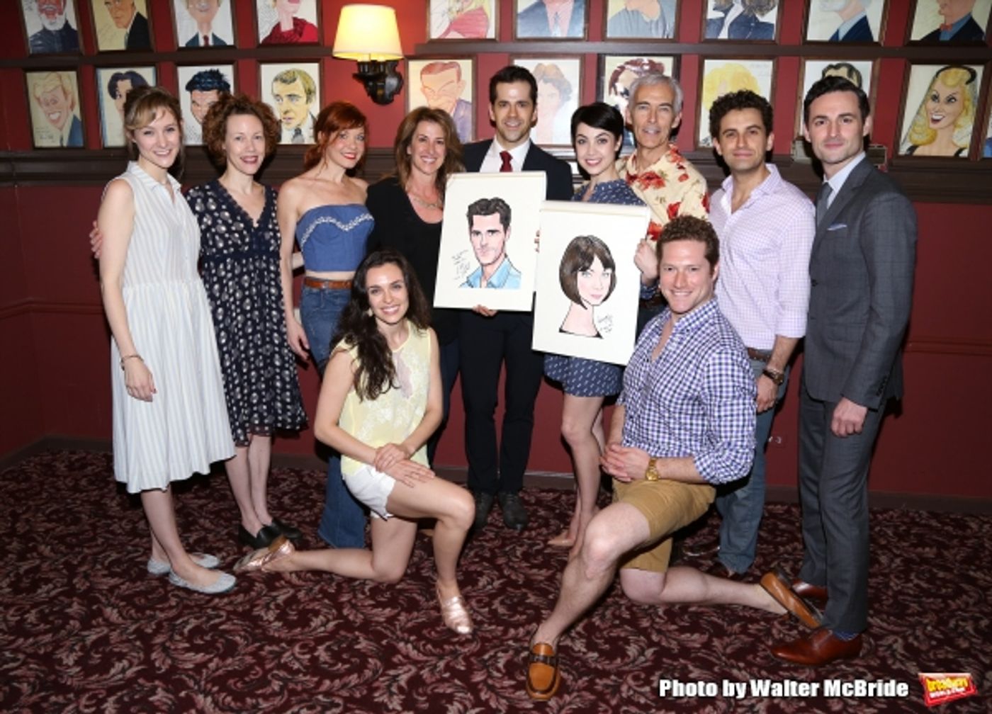 Photo Coverage: AN AMERICAN IN PARIS' Tony-Nominated Leads Get Sardi's Caricatures! Image