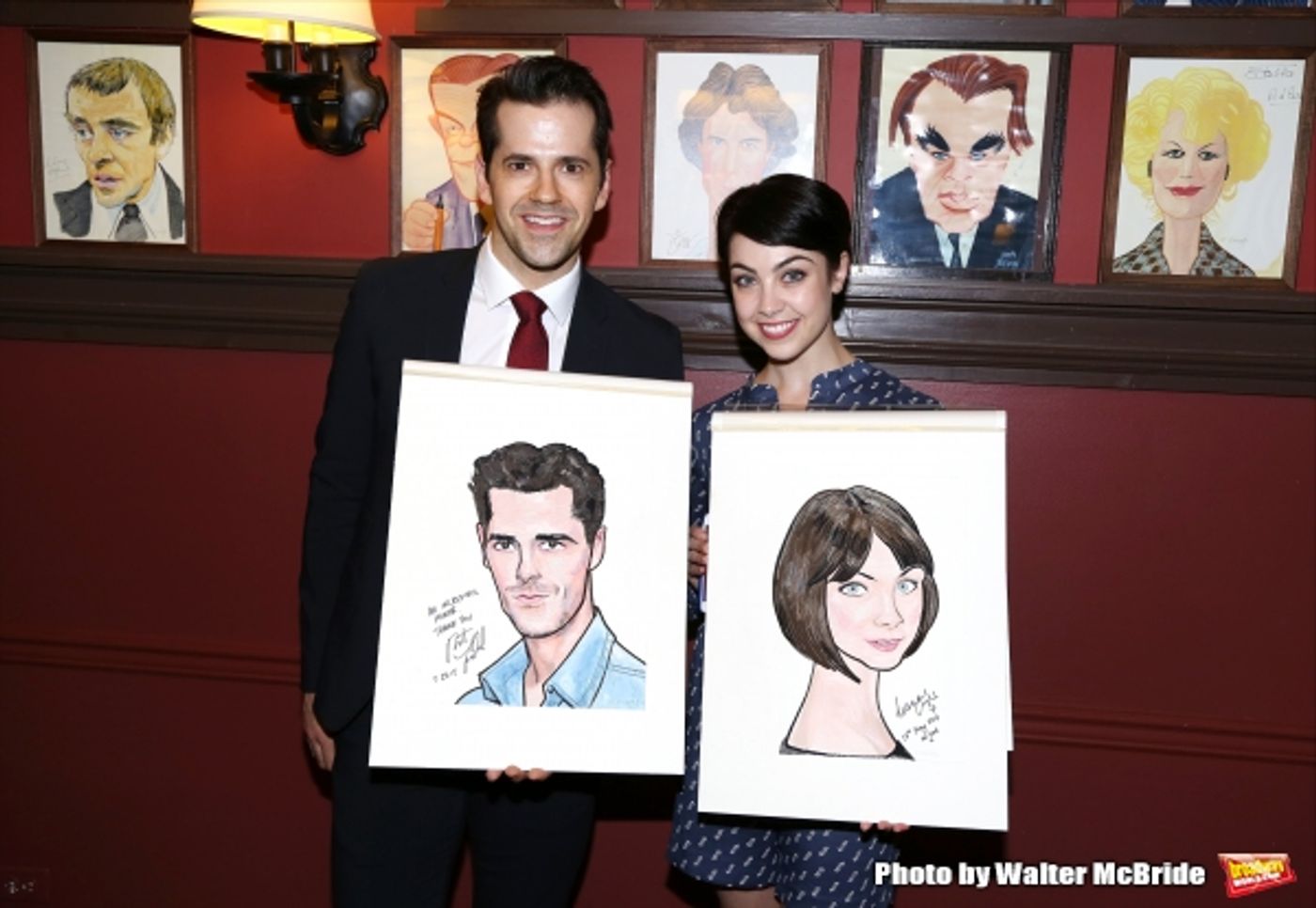 Photo Coverage: AN AMERICAN IN PARIS' Tony-Nominated Leads Get Sardi's Caricatures! Image