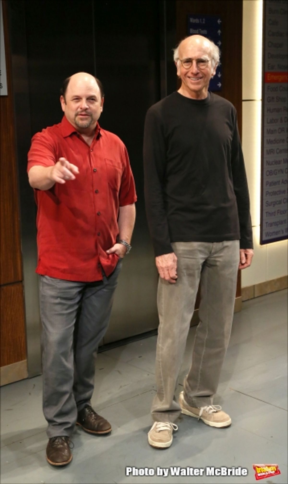 Jason Alexander and Larry David  at 