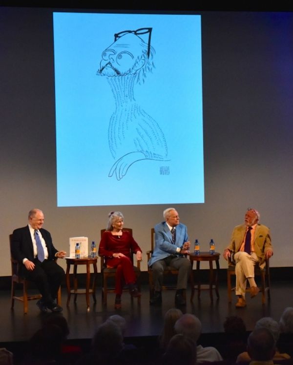 Frank Rich, Louise Kerz HIrschfeld, Robert Osbourne and Harold Prince Photo