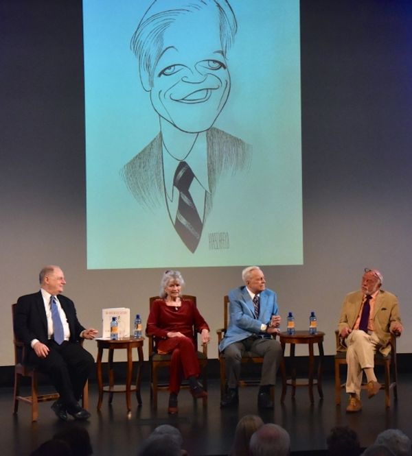 Frank Rich, Louise Kerz HIrschfeld, Robert Osbourne and Harold Prince Photo
