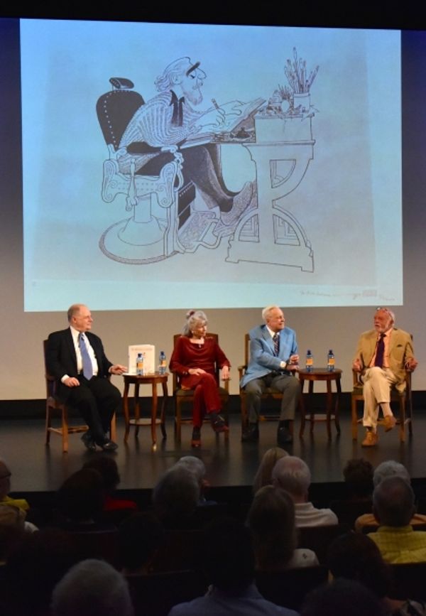 Frank Rich, Louise Kerz HIrschfeld, Robert Osbourne and Harold Prince Photo