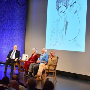 Frank Rich, Louise Kerz HIrschfeld, Robert Osbourne and Harold Prince @ BroadwayWorld Frank Rich, Louise Kerz HIrschfeld, Robert Osbourne and Harold Prince Photo
