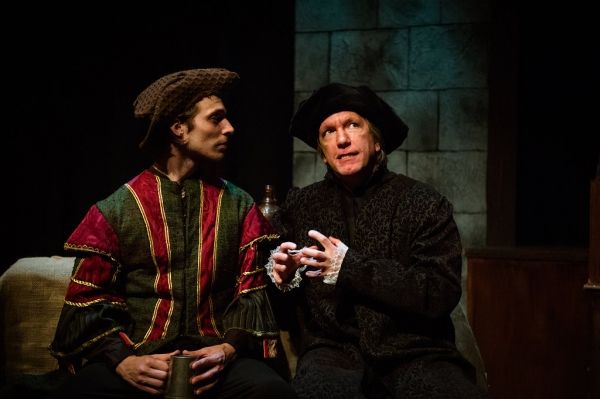 Brandon Herlig, as Richard Rich, and Bruce Rauscher, as Thomas Cromwell Photo