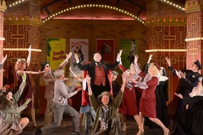 Stuart Zagnit and the company of THE PRODUCERS 
 Photo