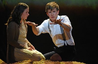 Sandra Mae Frank (Wendla) and Austin McKenzie (Melchoir) Photo