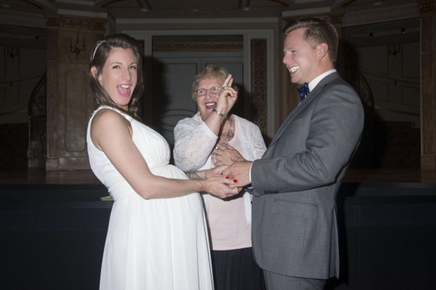 Photo Flash: Couple Marries on Stage at Broadway's IT SHOULDA BEEN YOU!  Image