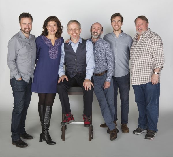 Manoel Felciano, Amy Aquino, Robert Joy, Patrick Kerr, Daniel Petzold, and Tom McGowa Photo