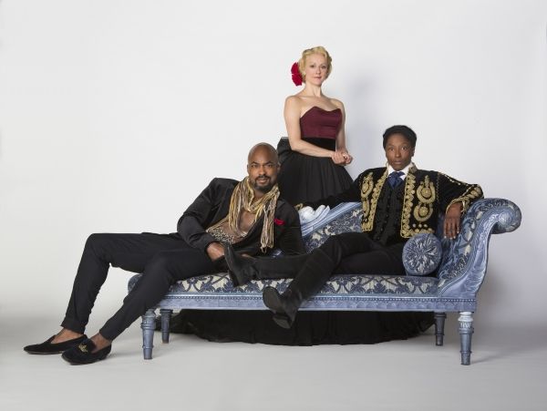 Terence Archie appears as Orsino, Sara Topham as Olivia, and Rutina Wesley as Viola Photo
