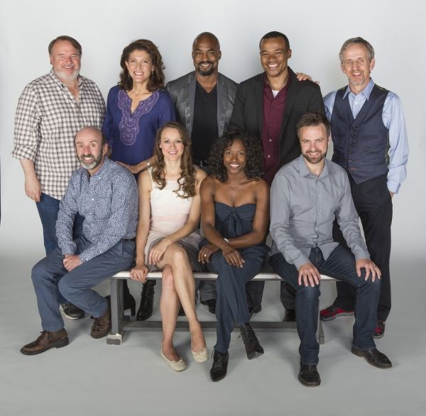 Cast members from Twelfth Night: (back row, from left) Tom McGowan, Amy Aquino, Teren Photo