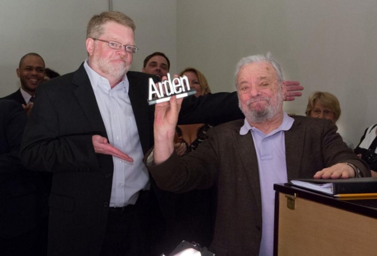 Arden Theatre Company''s Producing Artistic Director Terrence J. Nolen with Stephen Sondheim at 