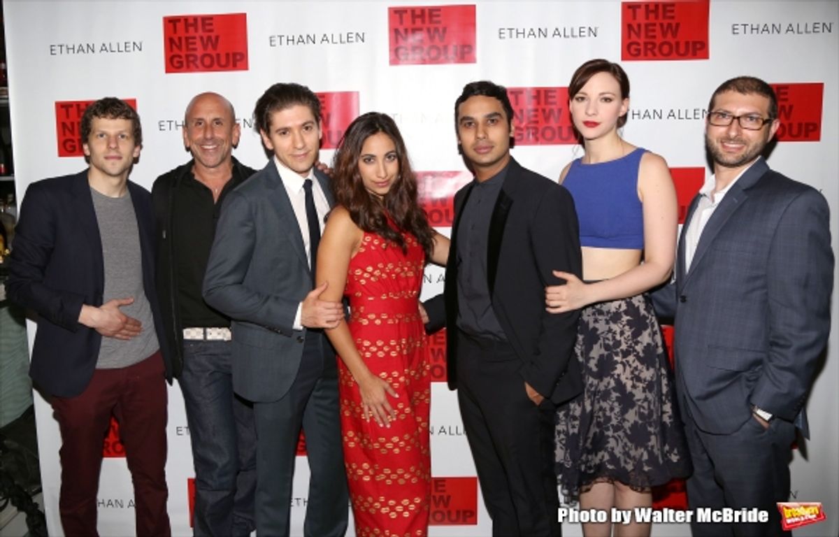 Jesse Eisenberg, Scott Elliott, Michael Zegen, Annapurna Sriram, Kunal Nayyar, Erin Drake and Adam Bernstein  at 