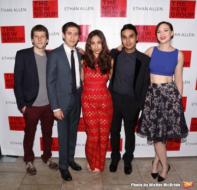 Jesse Eisenberg, Michael Zegen, Annapurna Sriram, Kunal Nayyar and Erin Drake Photo
