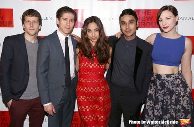 Jesse Eisenberg, Michael Zegen, Annapurna Sriram, Kunal Nayyar and Erin Drake Photo