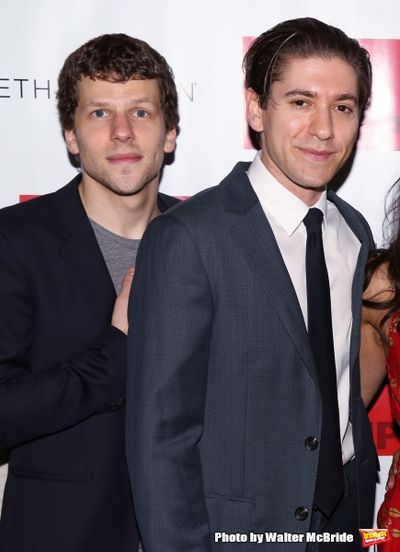 Jesse Eisenberg and Michael Zegen Photo
