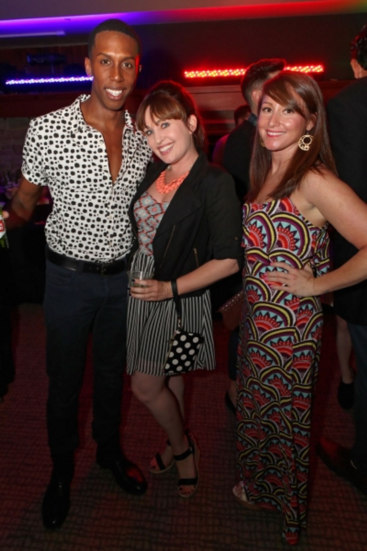 Actor Brandon Burks, Melinda Koen, and Danielle Fewings at 
