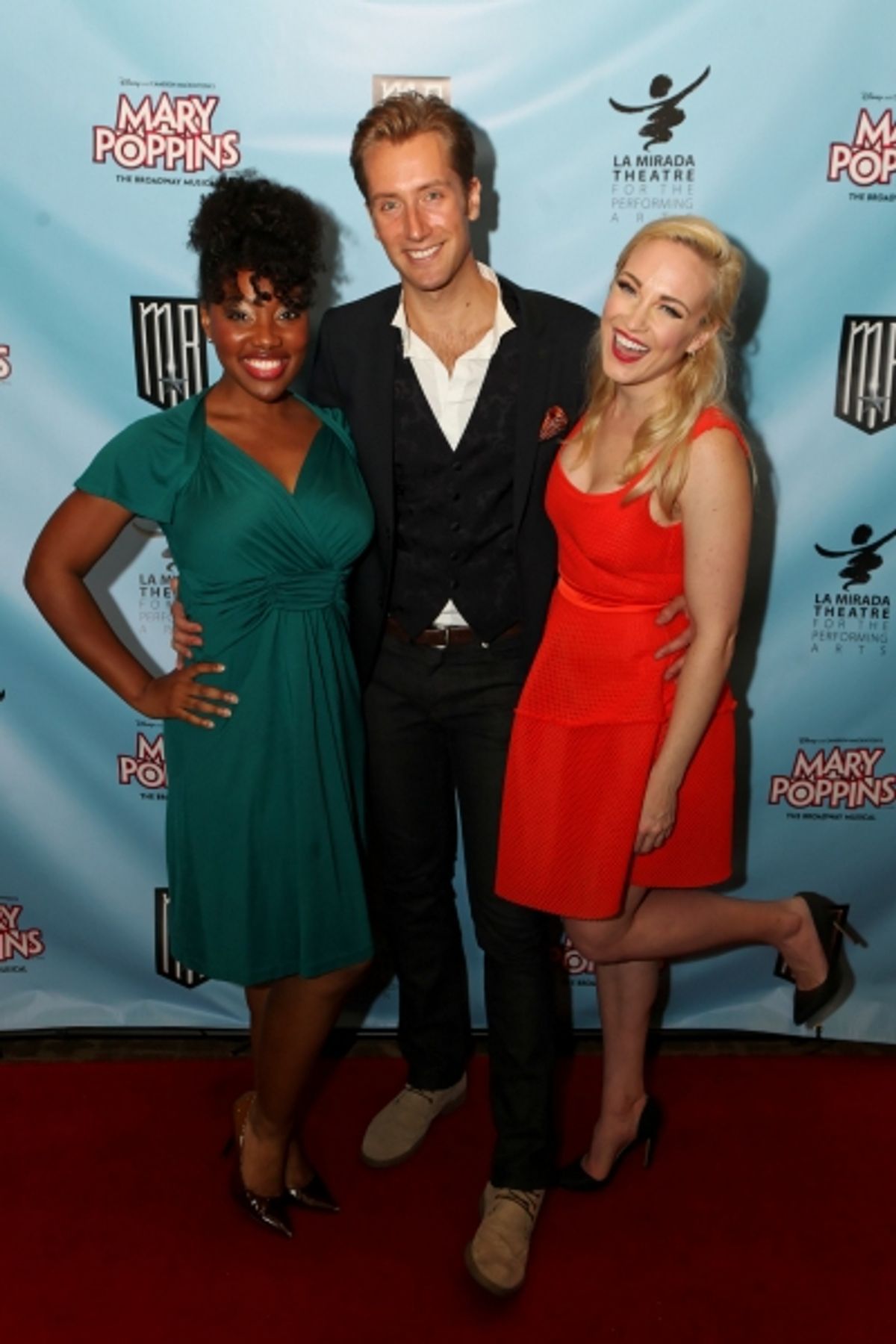 Actors Joel Rene, Leigh Wakeford, and Brandi Burkhardt at 