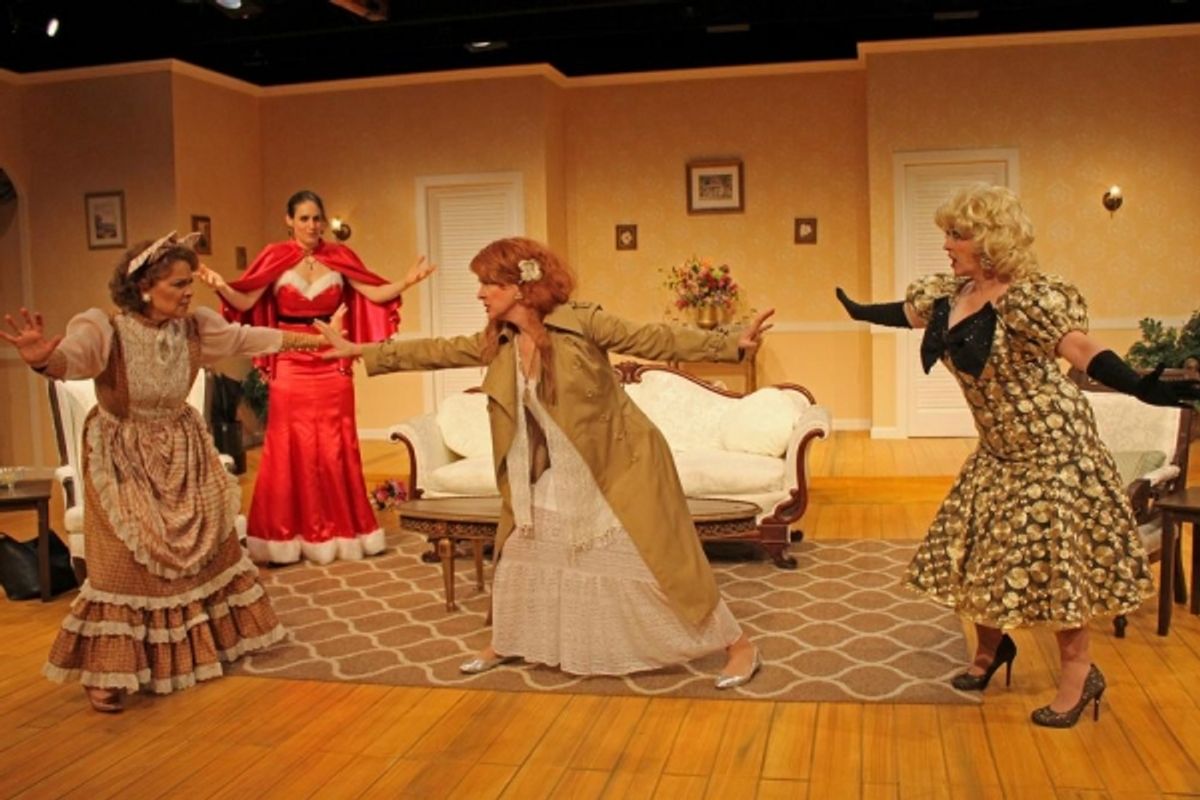 Barbara Bayes as Libby Ruth Ames, Fleece as Deedra Wingate, Wendy Bagger as Charlie Collins and Lisa Wright-Mathews as Monette Gentry at 