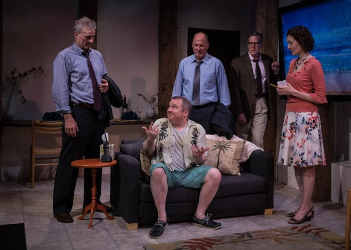 L.J. Ganser, Rory Scholl (seated), Brian Russell, Steven Hauck and Lisa Riegel at 