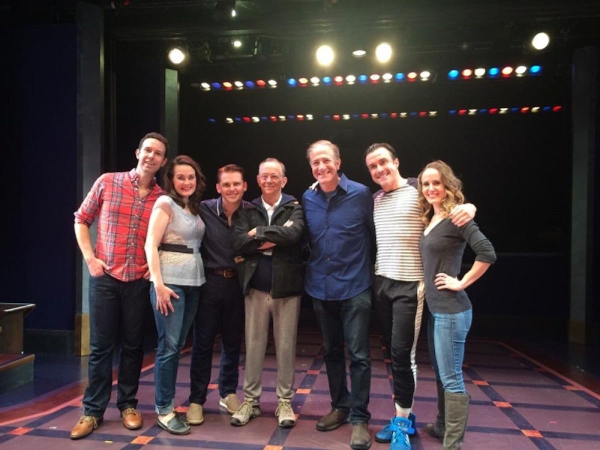 Joel Grey meets the cast of York Theatre Company''s CAGNEY at 