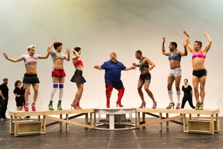 Photo Flash: First Look- Mirvish's KINKY BOOTS in Rehearsal Image
