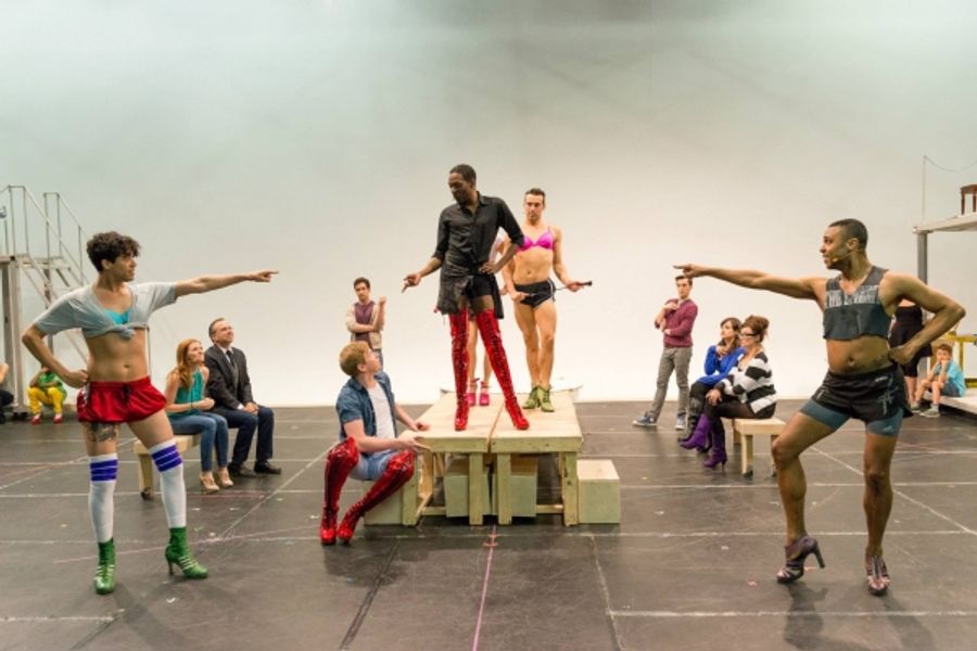 Photo Flash: First Look- Mirvish's KINKY BOOTS in Rehearsal Image