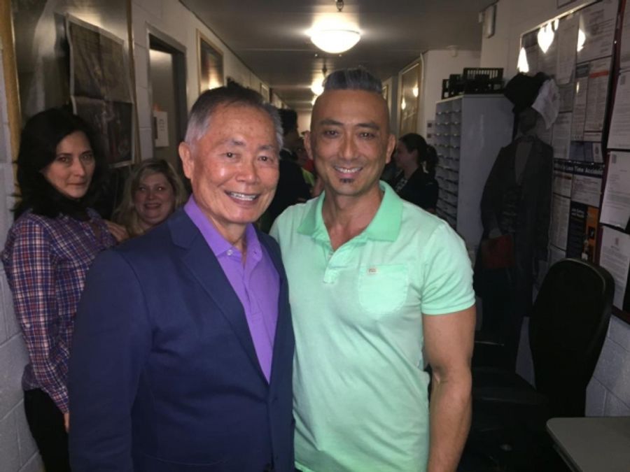 Photo Flash: George Takei Visits Ruthie Ann Miles at THE KING AND I Image