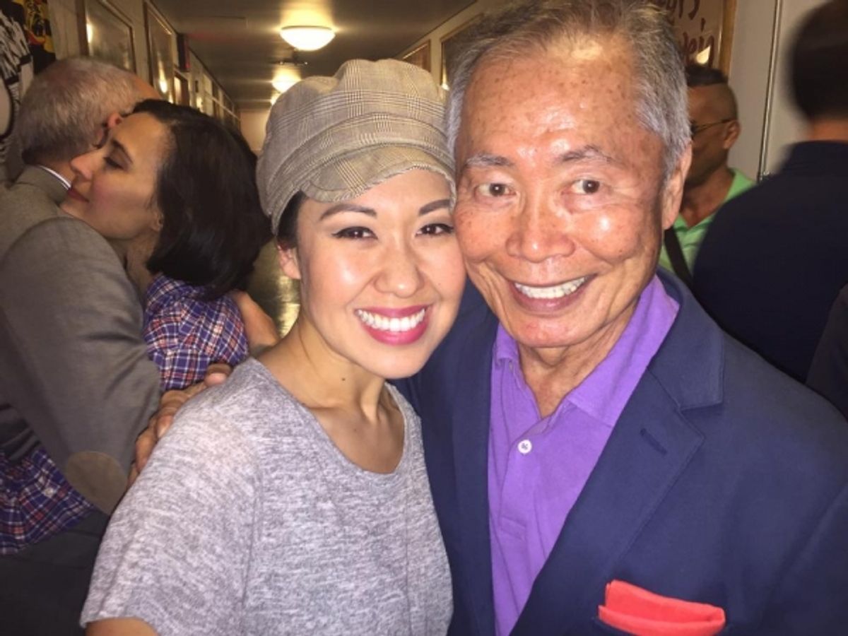 Ruthie Ann Miles and George Takei at 