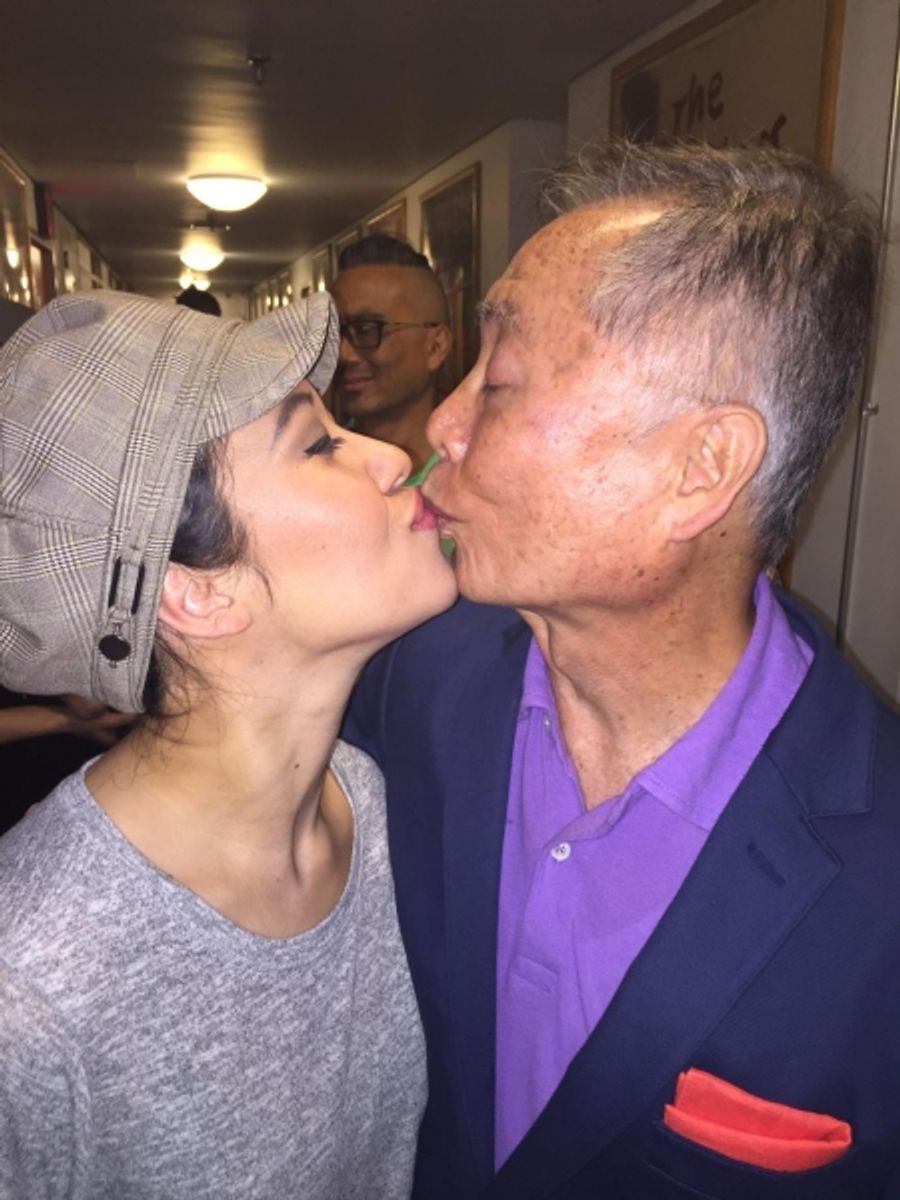 Photo Flash: George Takei Visits Ruthie Ann Miles at THE KING AND I Image