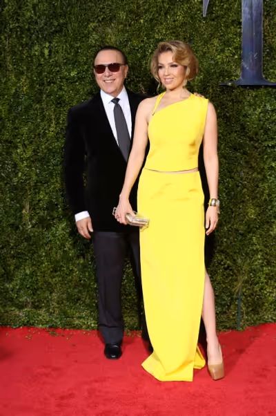 Thalia and Tommy Mottola Photo
