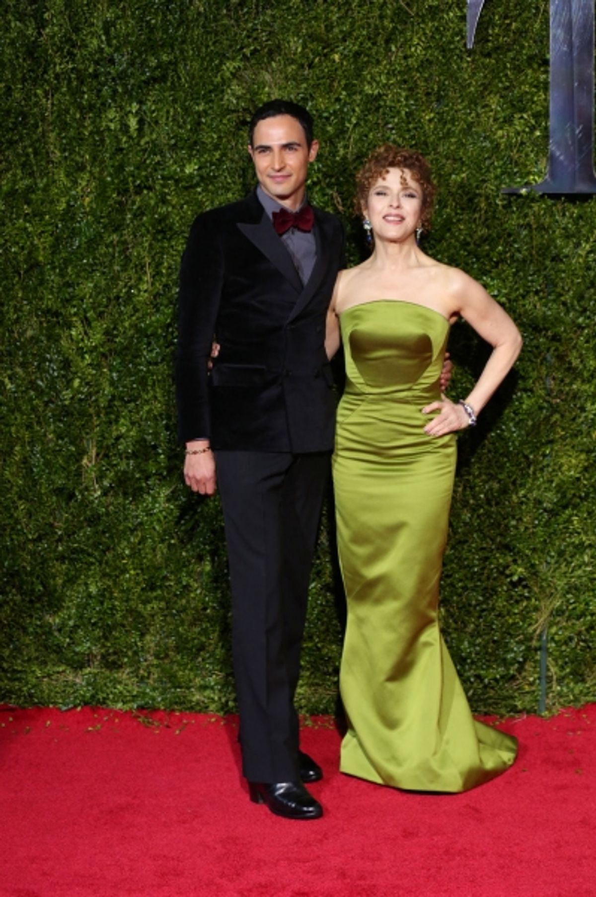 Zac Posen and Bernadette Peters at 