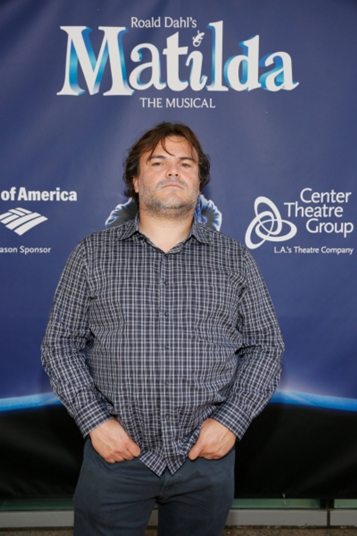 LOS ANGELES, CA - JUNE 7: Actor Jack Black arrives for the opening night performance of ''Matilda The Musical'' at Center Theatre Group/Ahmanson Theatre on June 7, 2015, in Los Angeles, California. (Photo by Ryan Miller/Capture Imaging) at 