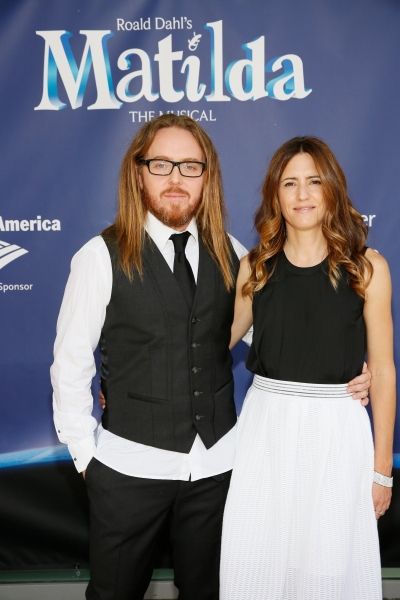LOS ANGELES, CA - JUNE 7: Composer/Lyricist Tim Minchin (L) and wife Sarah Minchin (R Photo