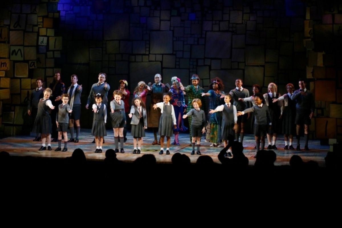 LOS ANGELES, CA - JUNE 7:  The cast during the curtain call for the opening night performance of ''Matilda The Musical'' at Center Theatre Group/Ahmanson Theatre on June 7, 2015, in Los Angeles, California. (Photo by Ryan Miller/Capture Imaging) at 