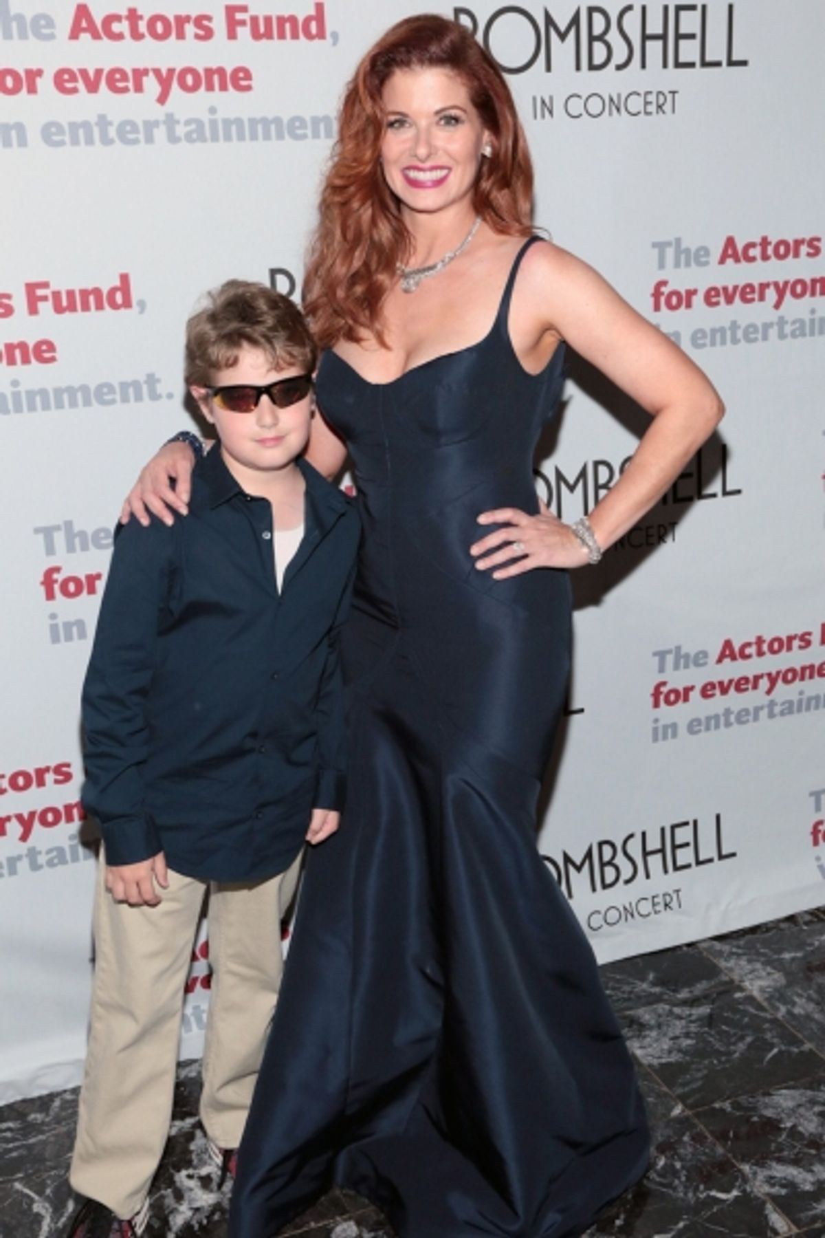 Debra Messing & Son at 