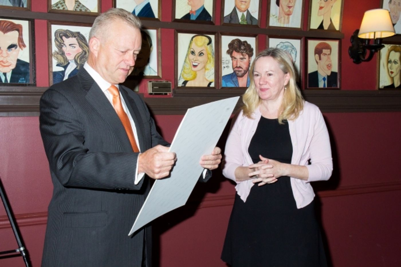 Photo Coverage: Tony Award Winner Kathleen Marshall Receives a Sardi's Caricature! Photo Coverage: Tony Award Winner Kathleen Marshall Receives a Sardi's Caricature! Image